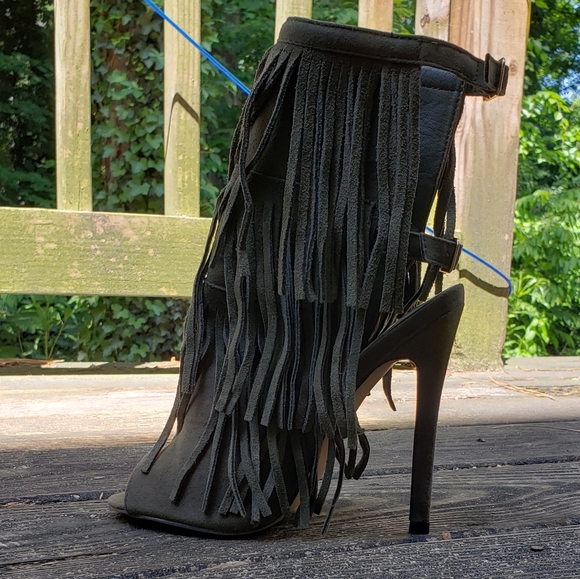 Liliana Faux Suede Fringe Boots 😍 - Picture 10 of 14